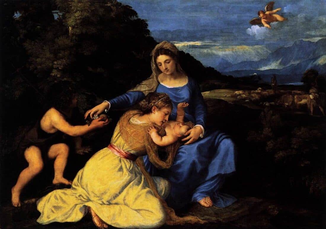 Madonna and Child with Saint John and Saint Catherine, 1530 by Titian
