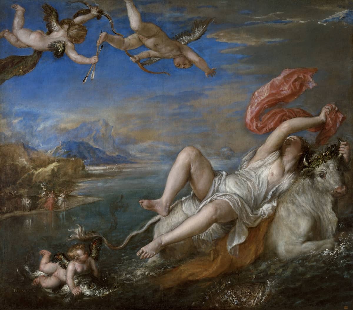 Rape of Europa, 1559-62 by Titian