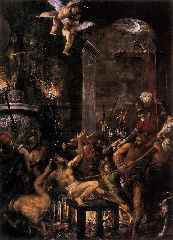 The Martyrdom of St Lawrence, 1557-59 by Titian