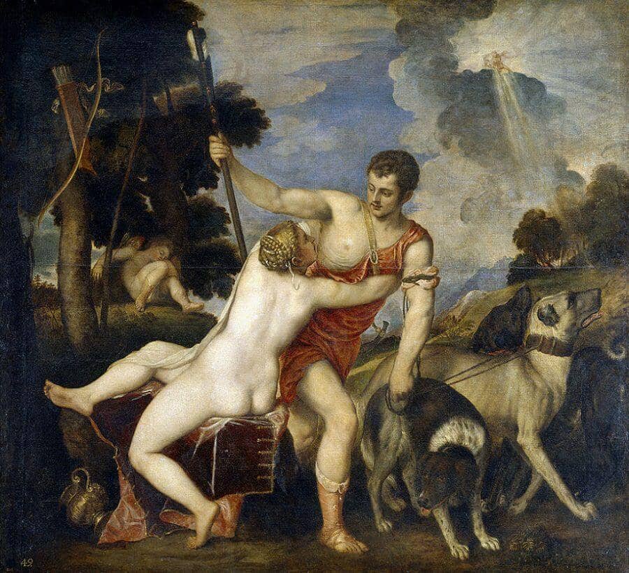 Venus and Adonis, 1554 by Titian