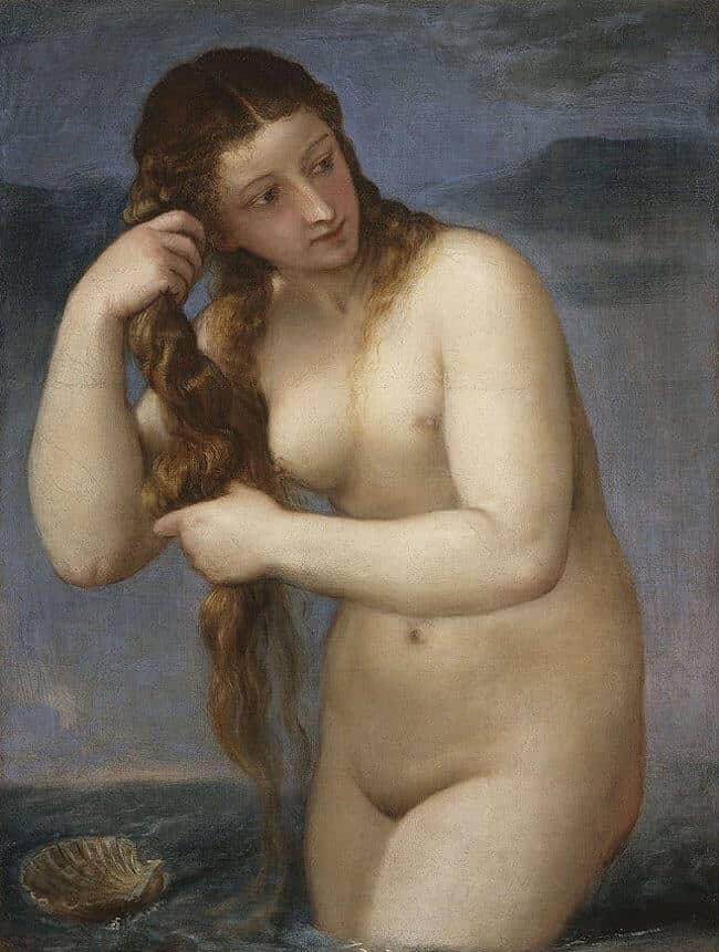 Venus Rising from the Sea, 1520 by Titian