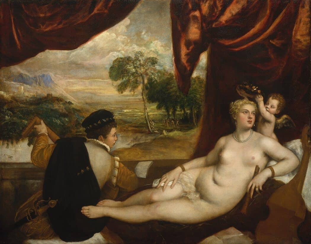 Venus and Lute Player, 1360 by Titian