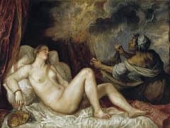 Danae Receiving the Golden Rain by Titian