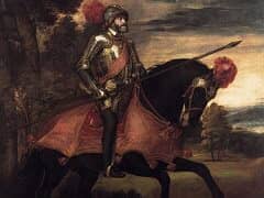 Equestrian Portrait of Charles V by Titian