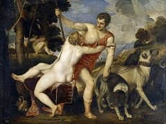 Venus and Adonis by Titian